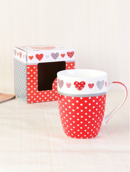Heart Print Mug
